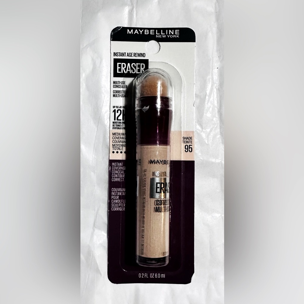Maybelline Instant Age Rewind Multi Use Concealer 12H Shade 95 Medium Coverage